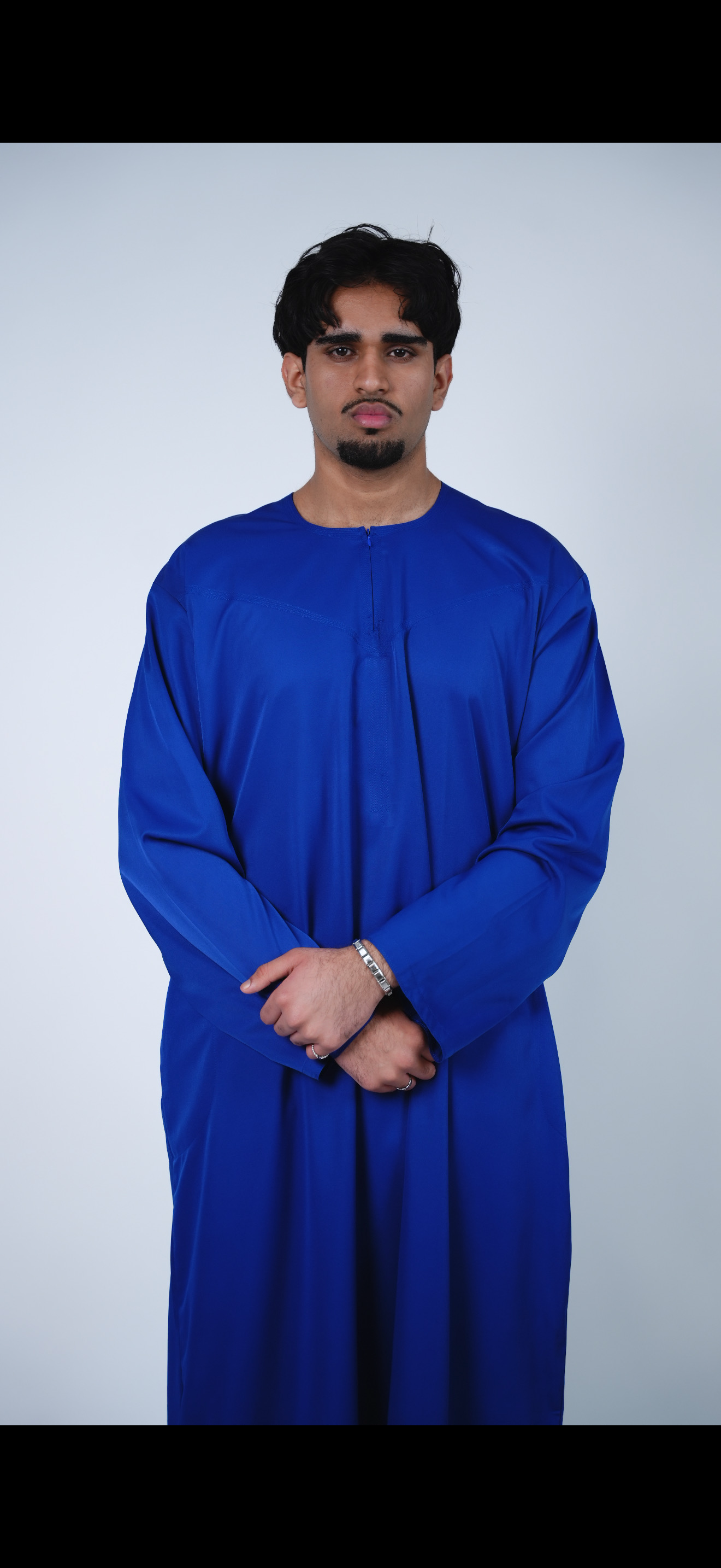 LUXURY EMIRATI THOBE - SAPPHIRE BLUE