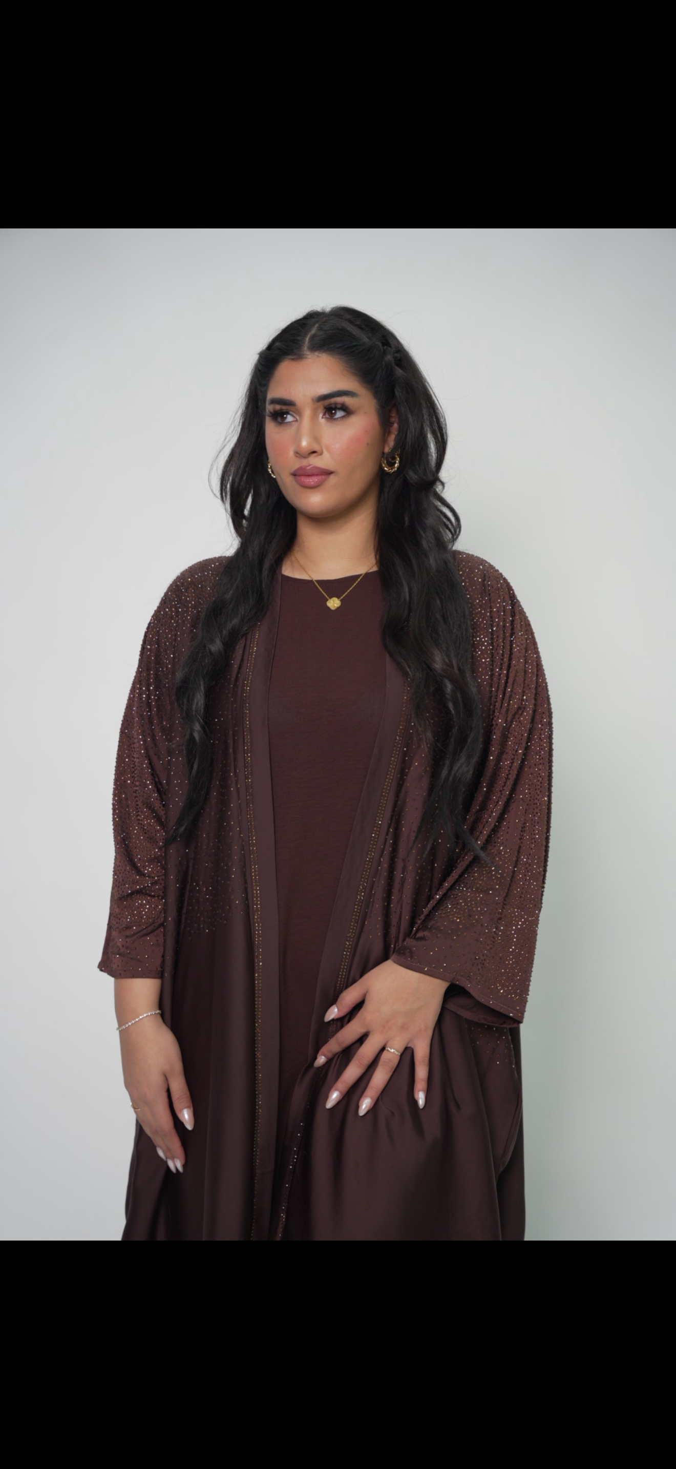 Coffee Brown Luxury Abaya