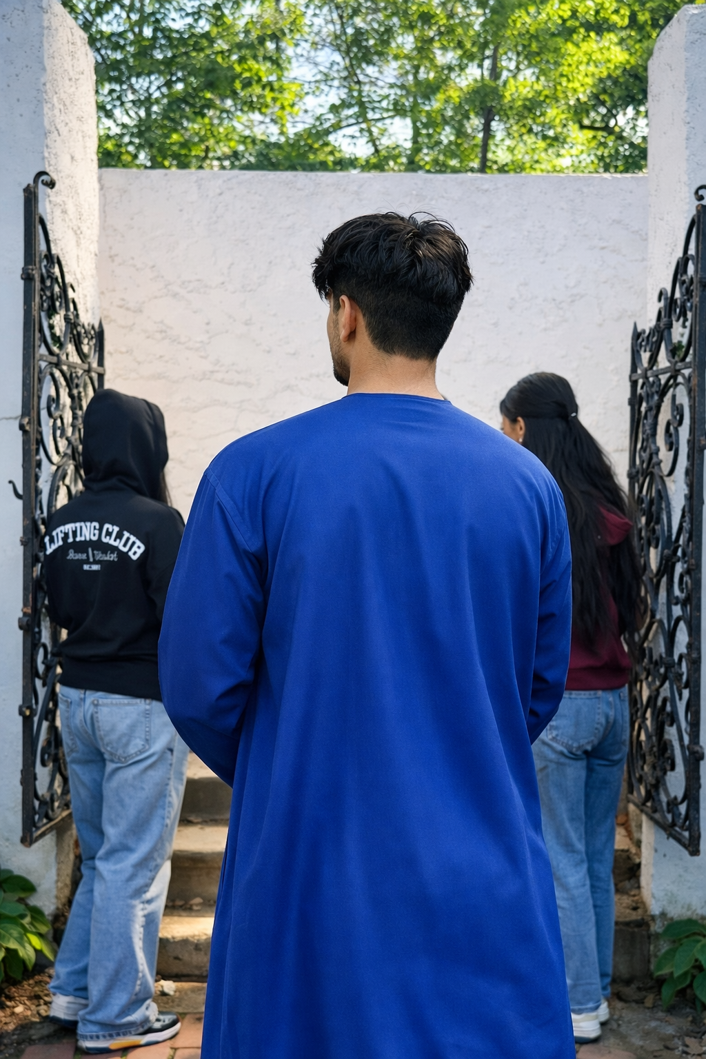 LUXURY EMIRATI THOBE - SAPPHIRE BLUE