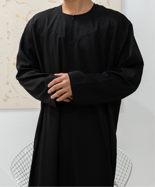 Emirati Thobe - Charcoal Black