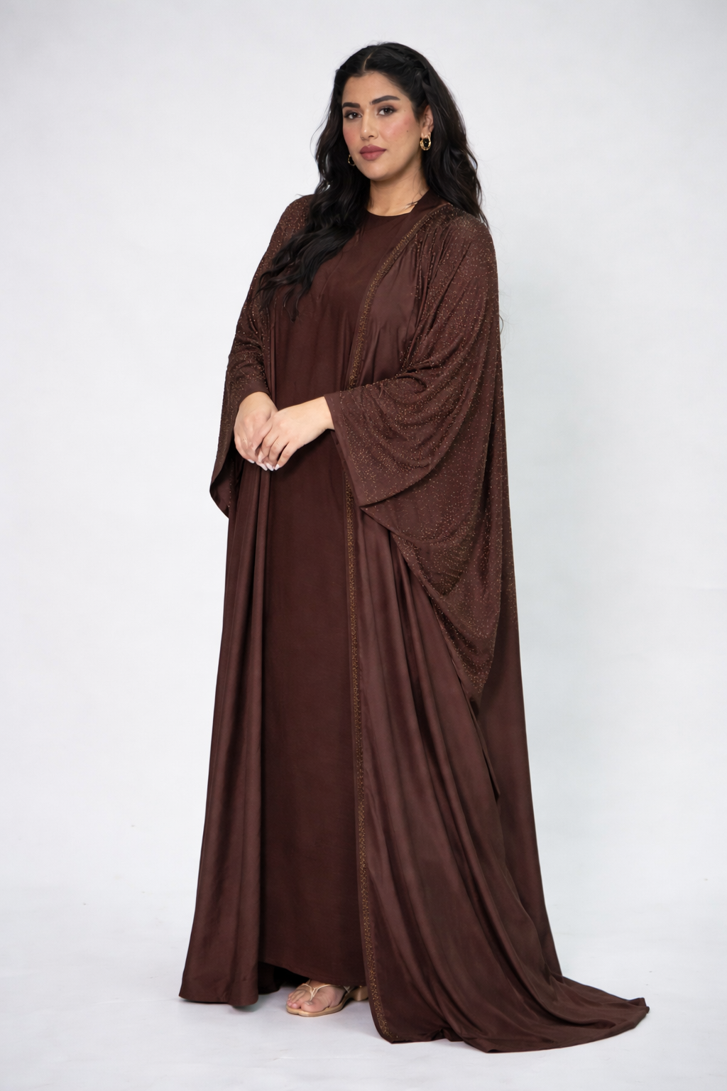 Coffee Brown Luxury Abaya