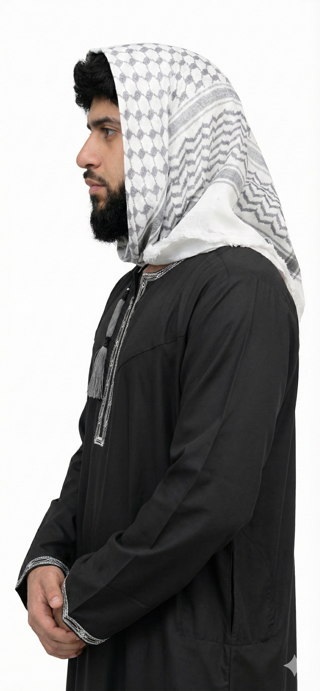 LUXURY BLACK OMANI THOBE