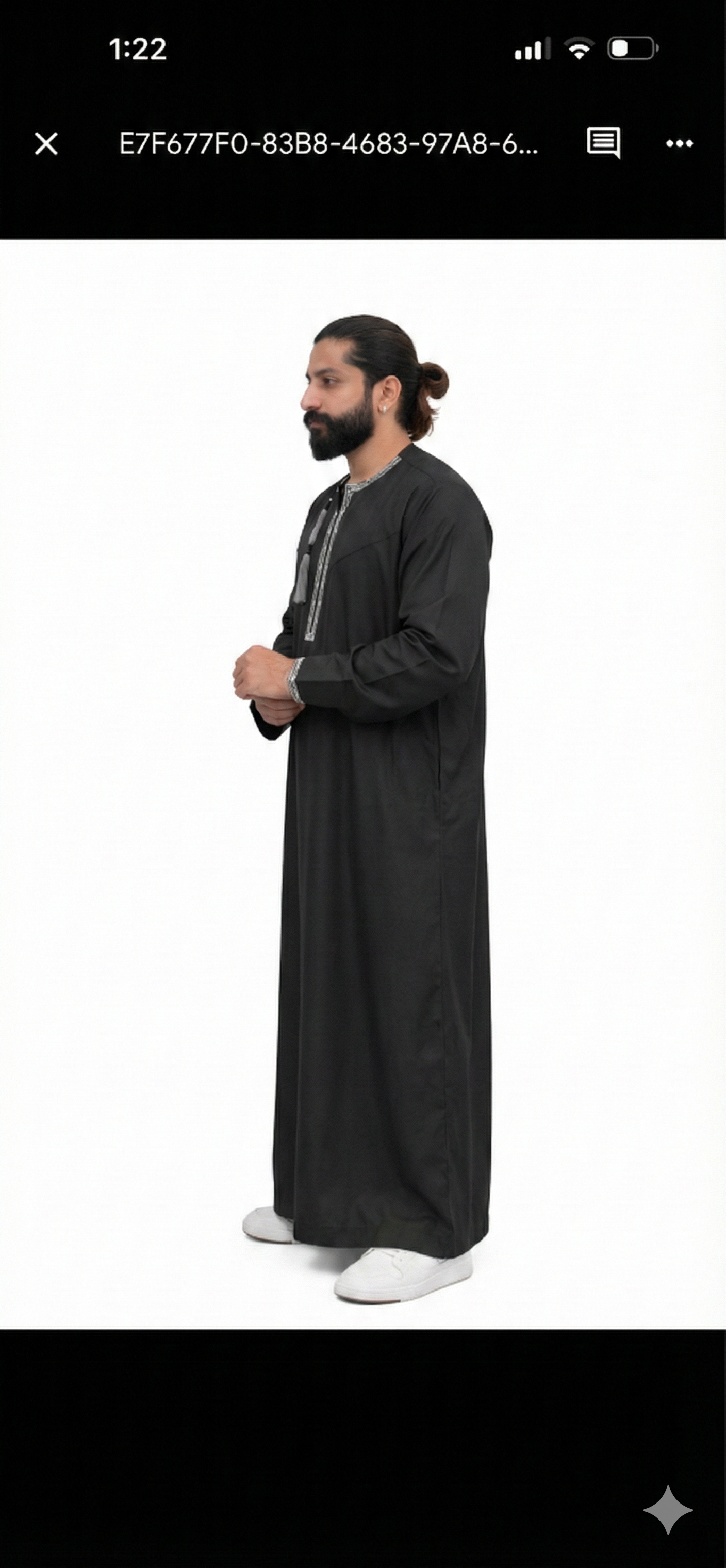 LUXURY BLACK OMANI THOBE