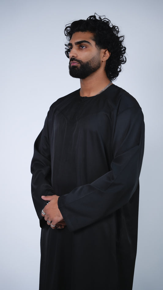 Emirati Thobe - Charcoal Black
