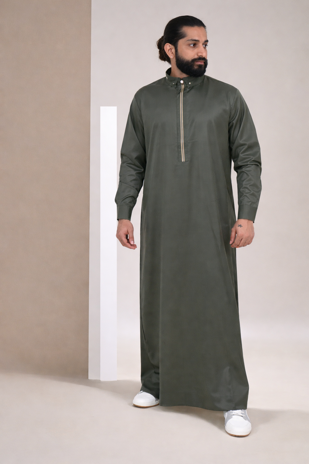 Olive Green - Saudi Signature Thobe