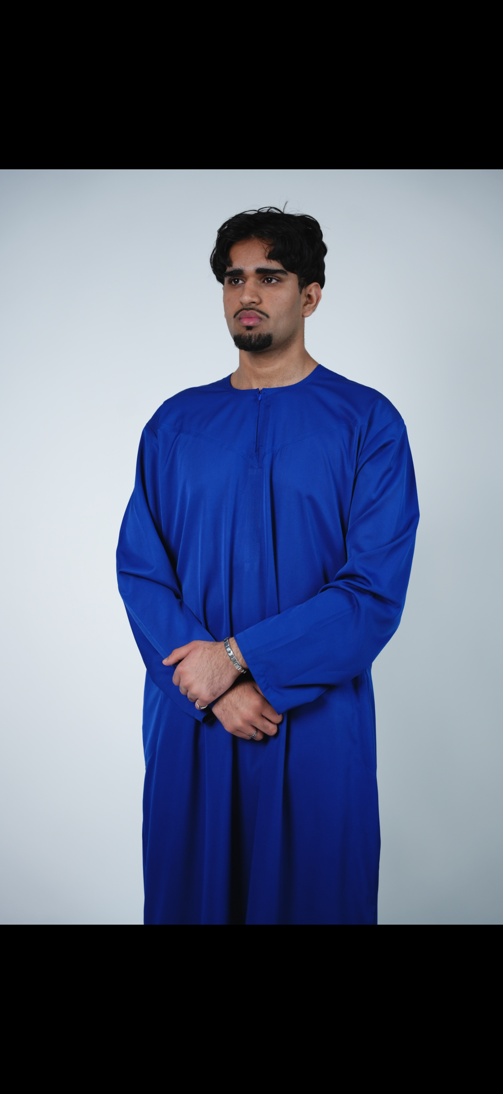 LUXURY EMIRATI THOBE - SAPPHIRE BLUE