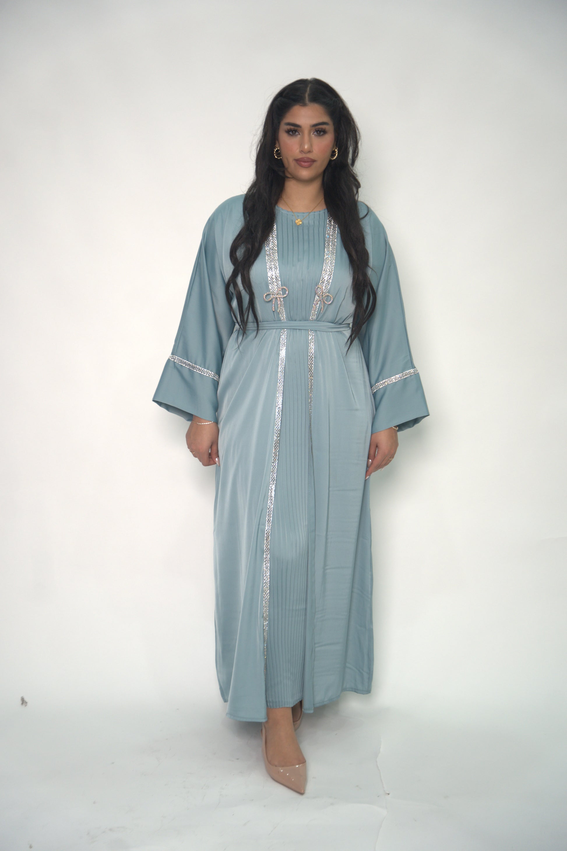 PREMIUM PASTEL BLUE ABAYA