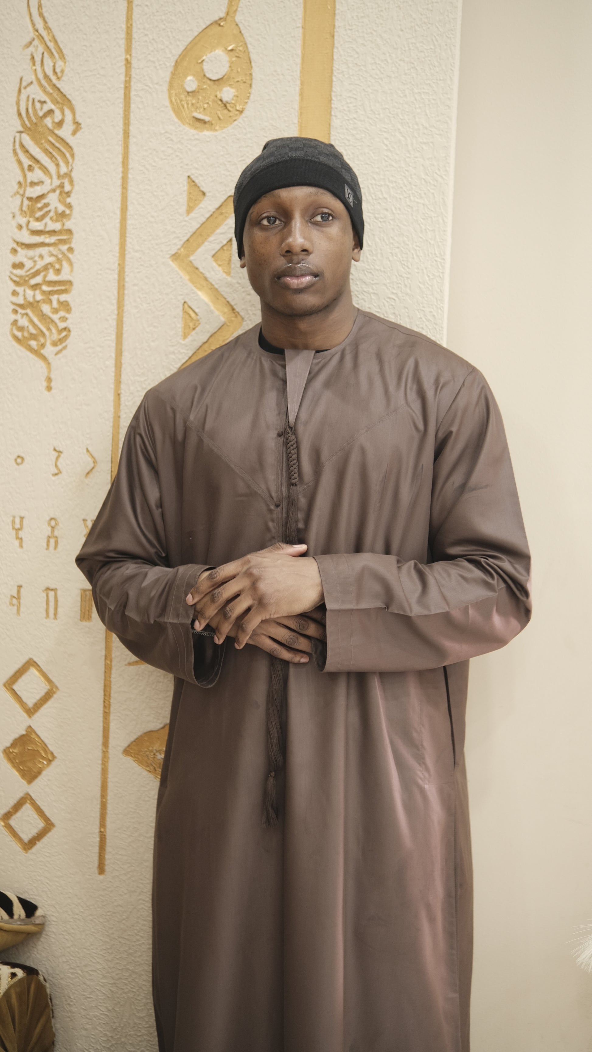 LUXURY EMIRATI THOBE - MOCHA BROWN