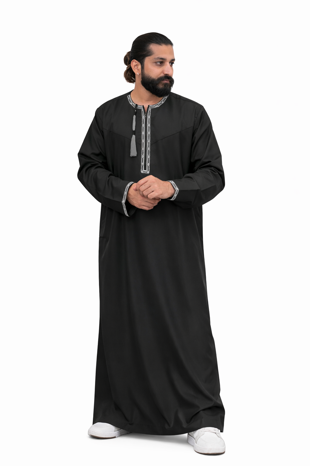 LUXURY BLACK OMANI THOBE