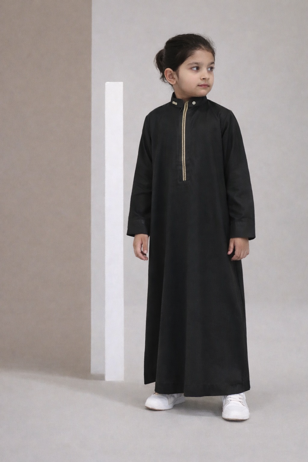 Black - Boys Saudi Signature Thobe