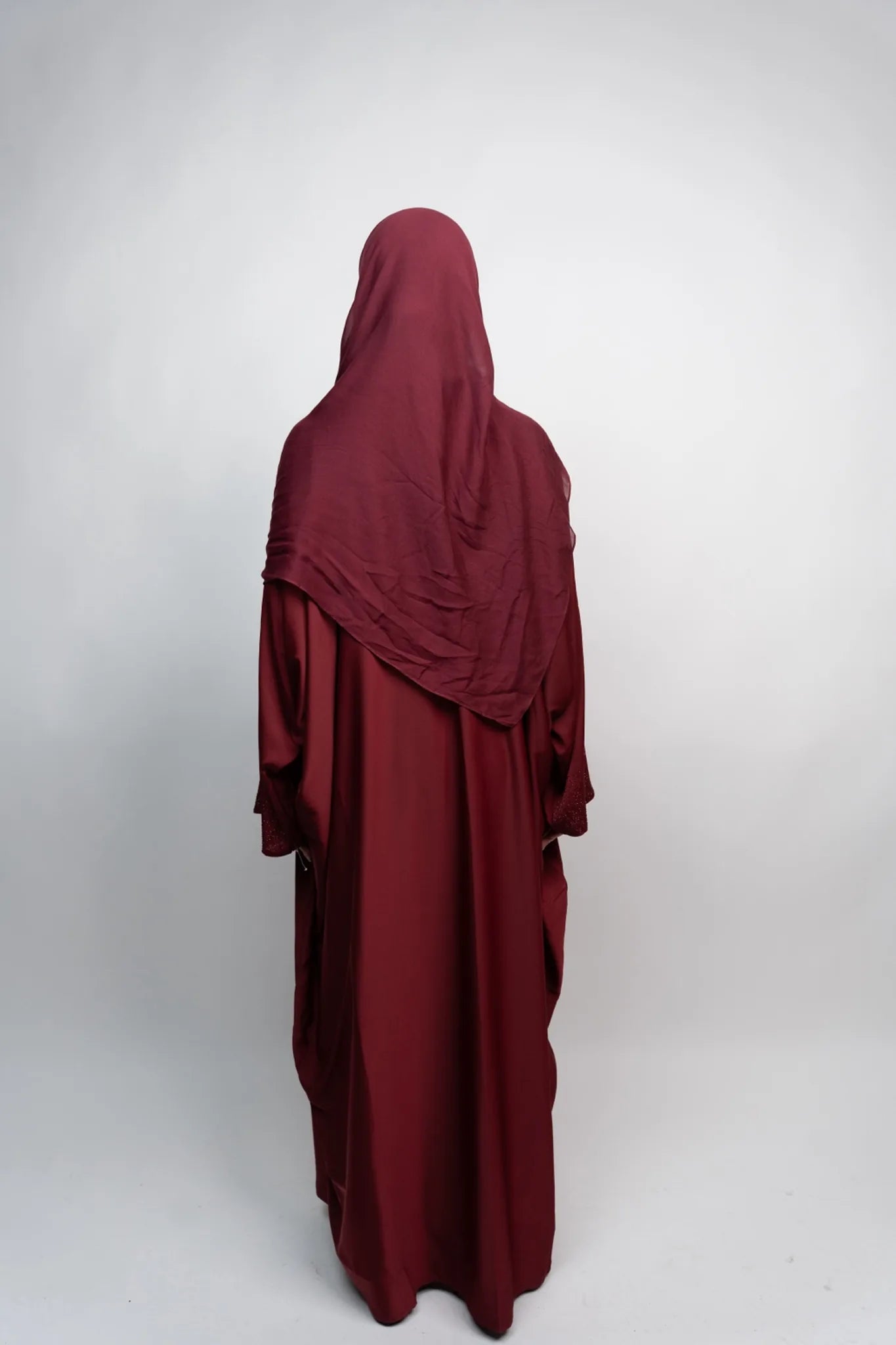 PREMIUM CHERRY SILK ABAYA