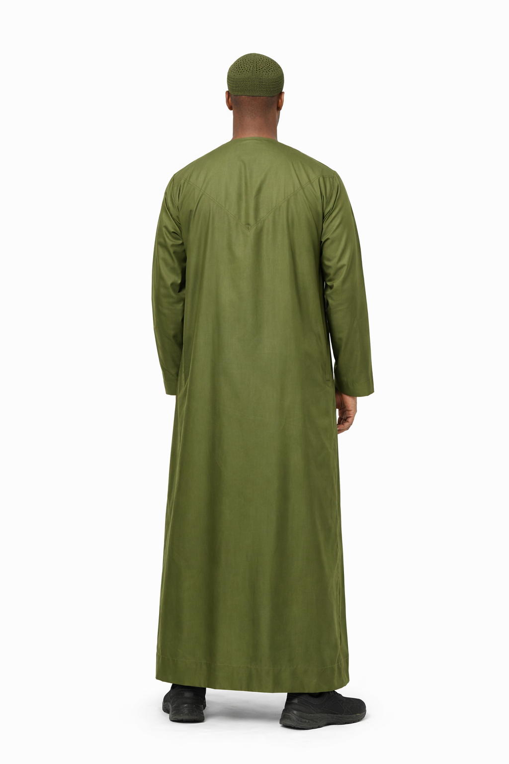 LUXURY EMIRATI THOBE - OLIVE GREEN