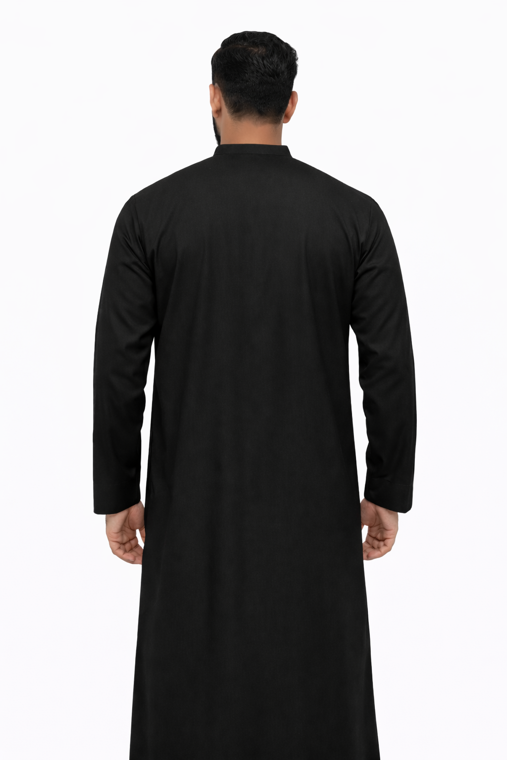 LUXURY EMIRATI THOBE - BLACK/GOLD