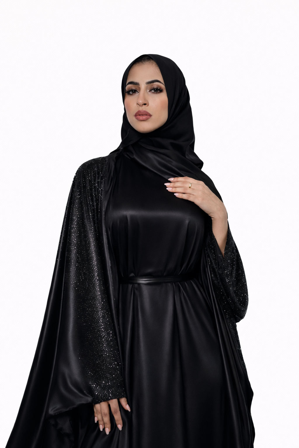 PREMIUM ROYAL BLACK ABAYA