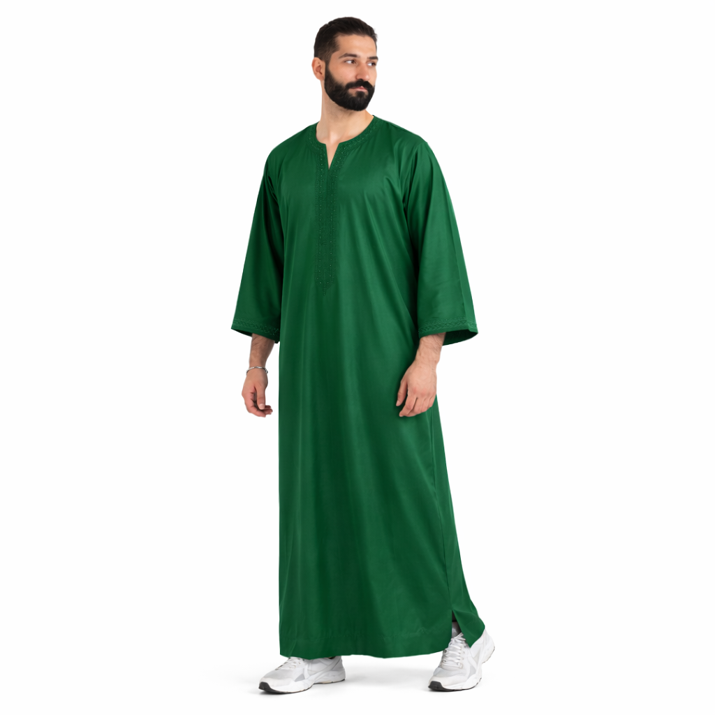 LUXURY FOREST GREEN GANDOURA