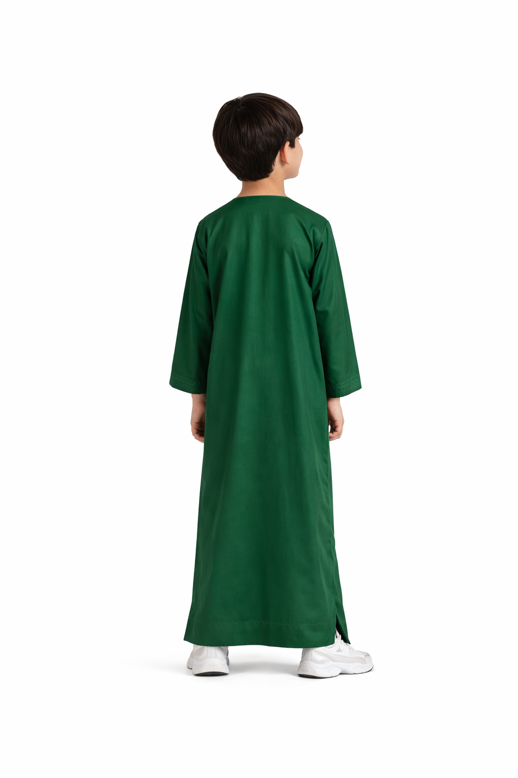 Luxury Olive Green Moroccan Gandoura - Boys